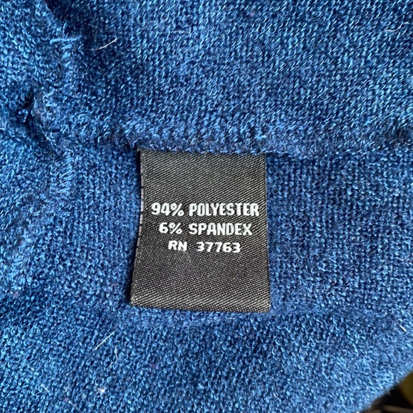 Rafaella Petite Blue Ruffle Cardigan - Picture 4 of 4